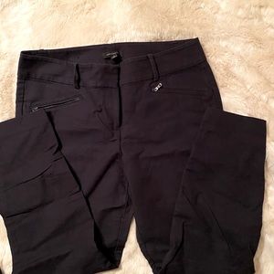 Ann Taylor Double Zipper Ankle Ponte Pant